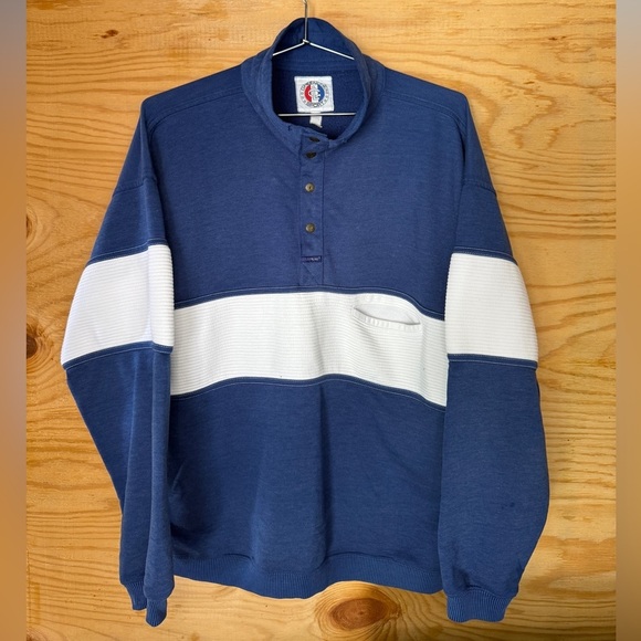 Greenline Sport Classic Blue and White Men's Shirt size L - Picture 3 of 9